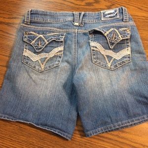 Jean shorts. Very nice!